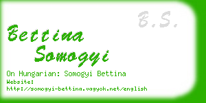 bettina somogyi business card